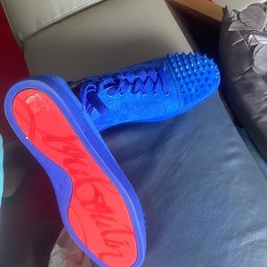 Suede blue Christian Louboutin only worn twice,